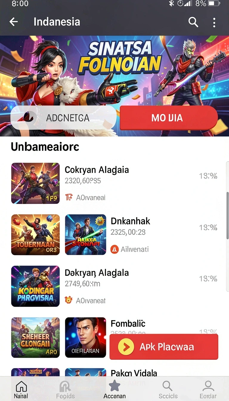 Tampilan utama aplikasi Review Aplikasi indotogel yang intuitif dan efisien.
